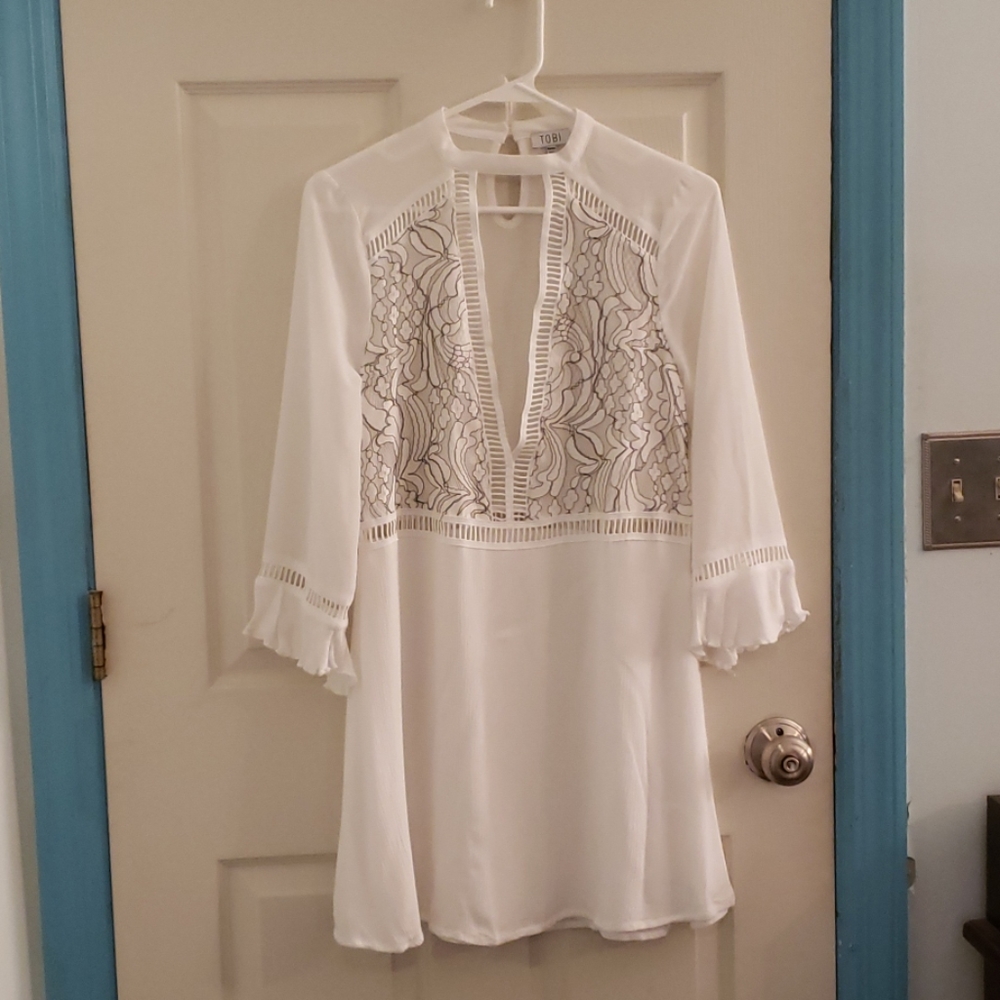 White Lace Tobi Dress